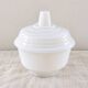 Sugar bowl in white opaline – 1960s/70s