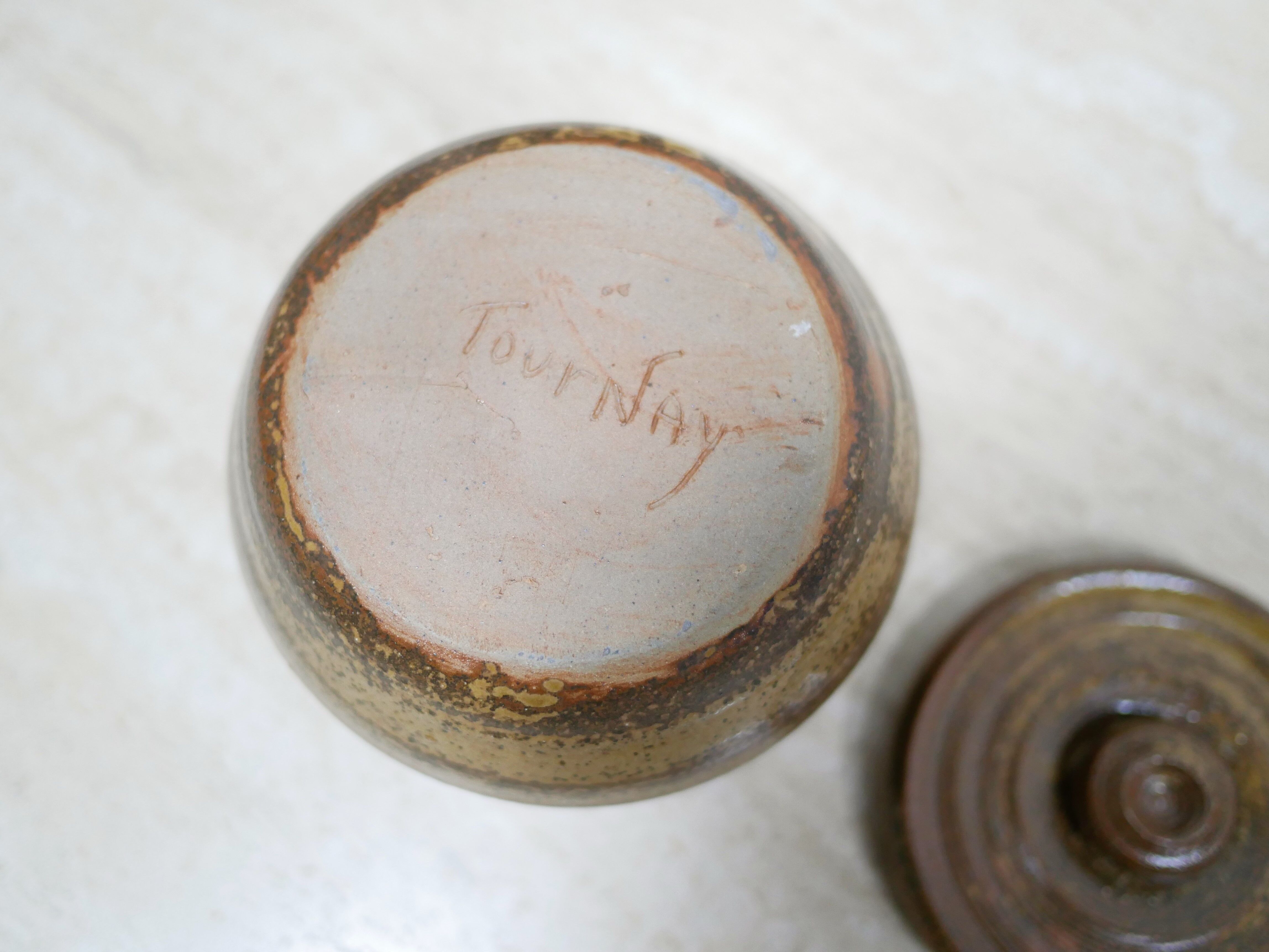 Vintage sandstone sugar pot