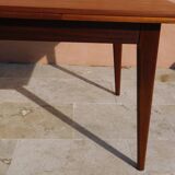 Table teck 2 rallonges vintage