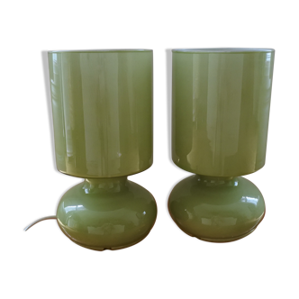 Pair of ikea lykta lamps