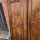 Paire de portes de placard style Louis XV en merisier massif