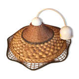 Suspension in rattan and braided wicker