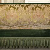 Canapé-lit Art nouveau allemand c.1900 – velours vert