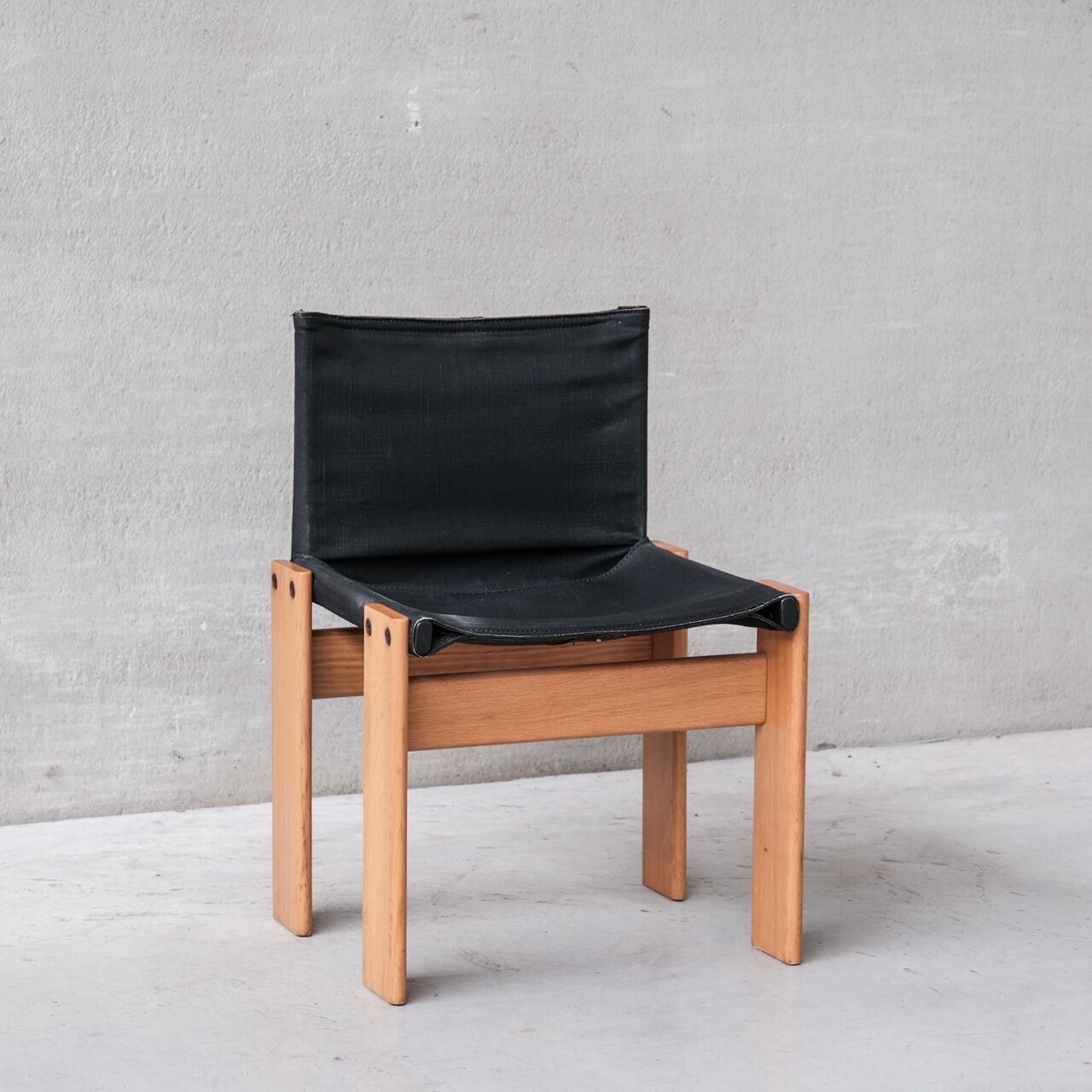 Set of Four Italian Scarpa 'Monk' Mid-Century Dining Chairs