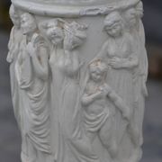2 old plaster columns