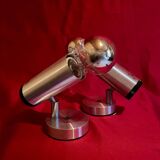 Pair of spotlights, wall lights, "Phillips" Dutch manufacture, from the 70s