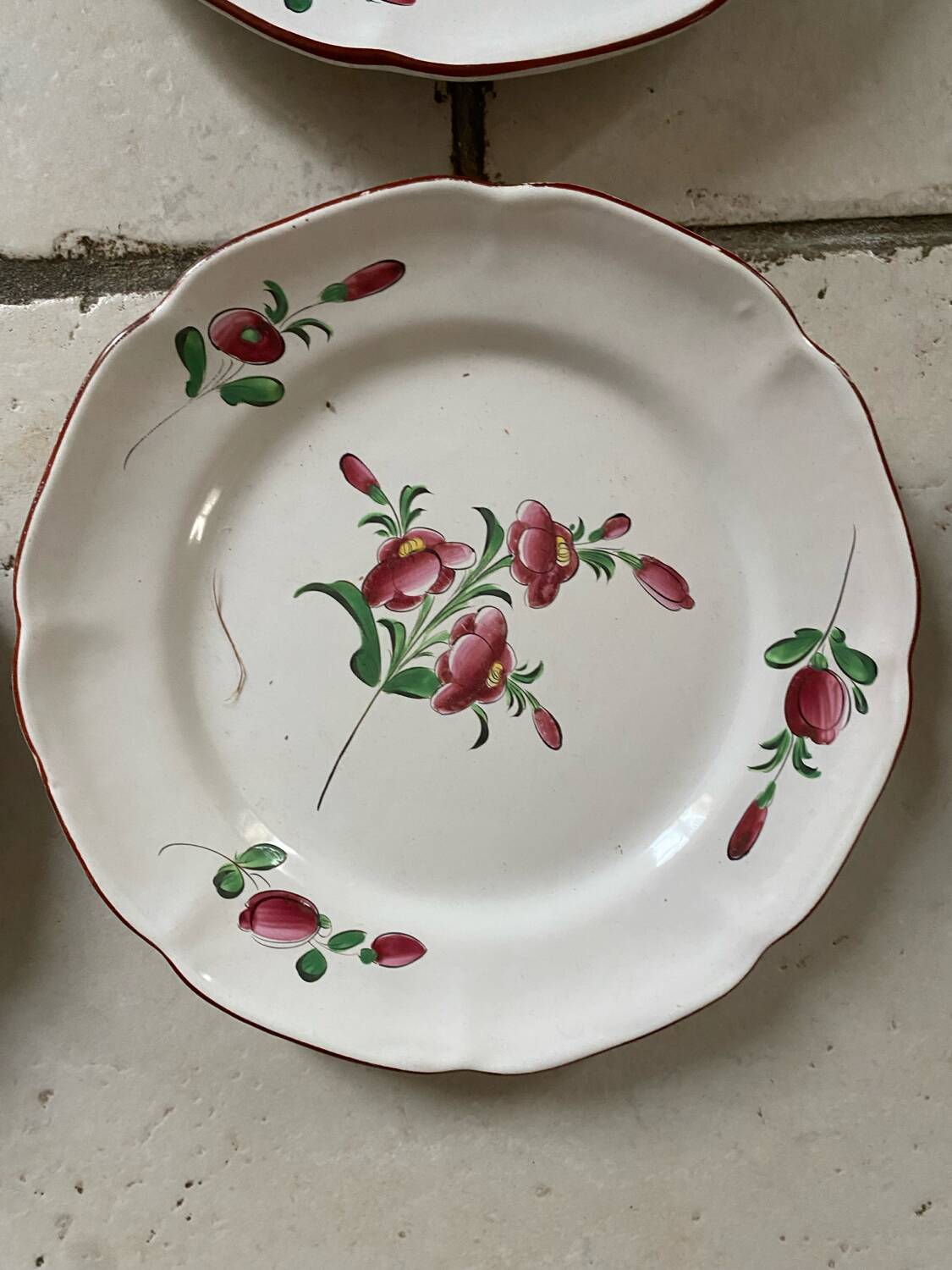 Antique Eastern earthenware plates