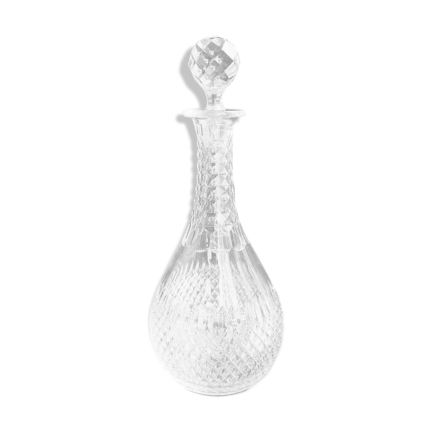 Carafe - art deco - blown and cut crystal