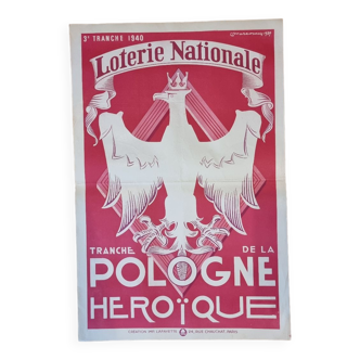 Ancienne affiche loterie nationale