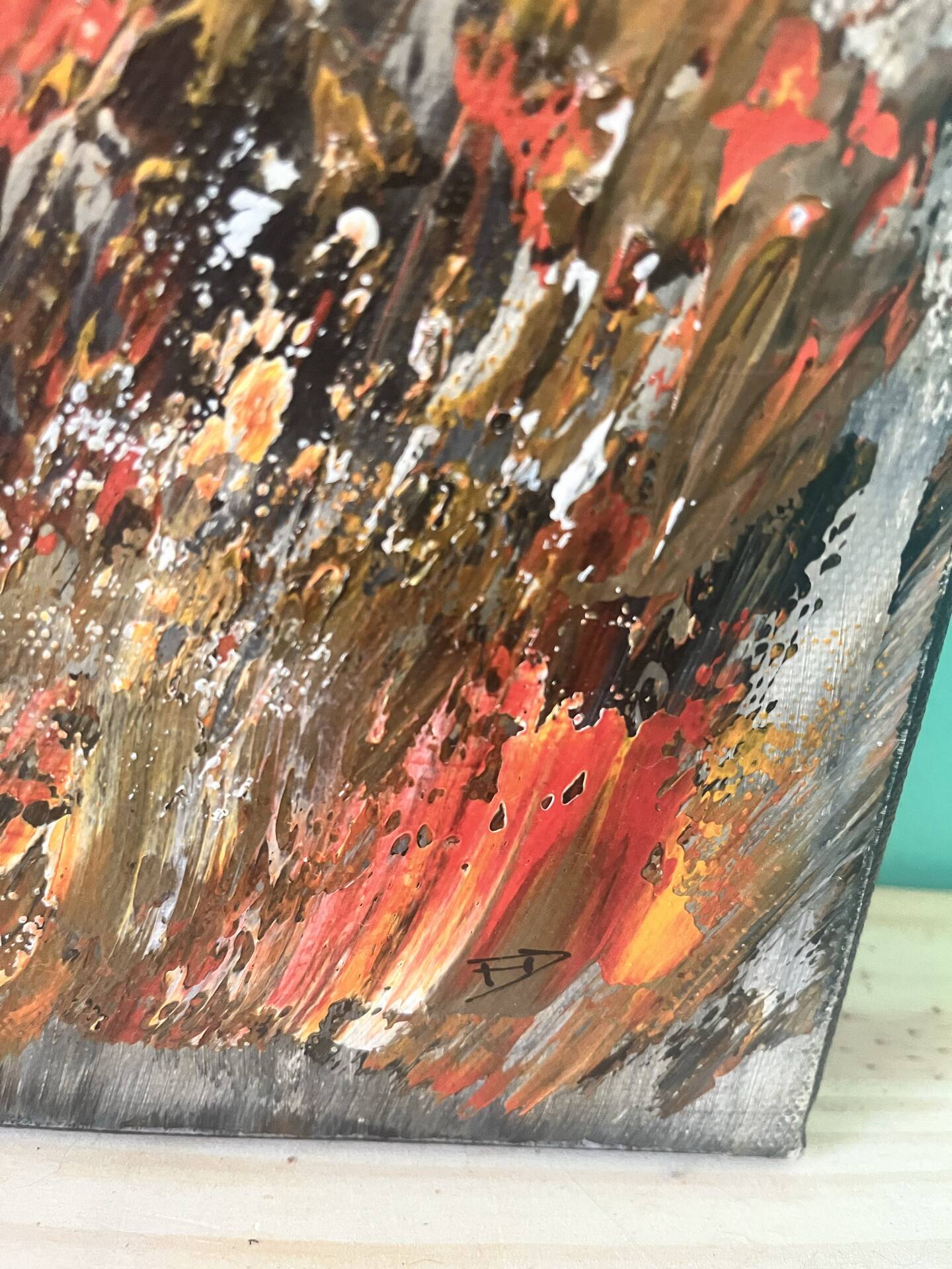 Abstract painting – frédéric dupont-dromard (30x40 cm) – acrylic