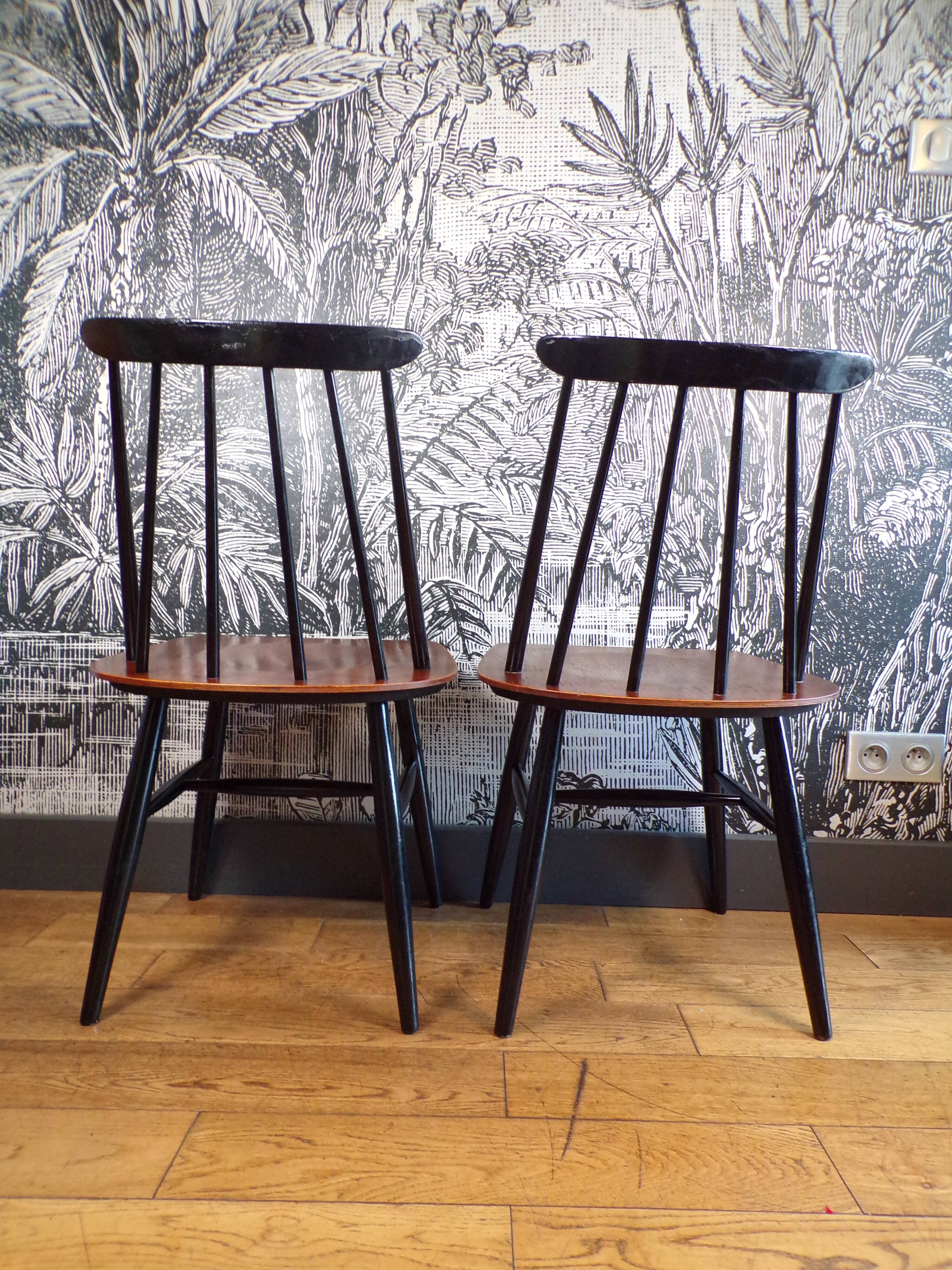 Paire de chaises Fanett par Ilmarii Tapiovaara pour Asco