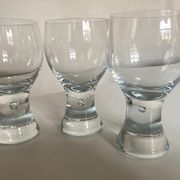 Set of 4 glasses Rondo by Kosta Boda Sweden 1970