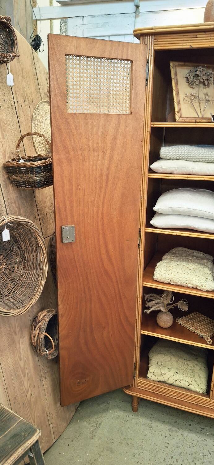 Rattan wardrobe