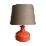 70s painted glass lamp