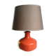 70s painted glass lamp
