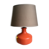 70s painted glass lamp