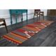 1970s Turkish Oushak Handmade Wool Cotton Orange Kilim Runner 72x252