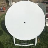 Wrought iron folding garden table