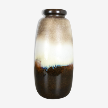 Vase de sol en céramique multicolore 284-47 fabriqué par Scheurich, années 1970