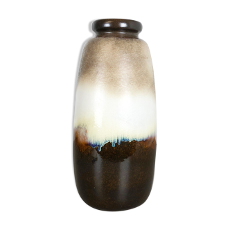 Vase de sol en céramique multicolore 284-47 fabriqué par Scheurich, années 1970