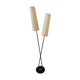 Floor lamp of the 50s with metal and brass foot