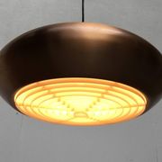 Large suspended copper lamp from mid-century Germany by Goldkant Leuchten.