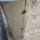 Old large vintage 50s aluminum suitcase