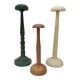 Three vintage wooden hat holders milliner