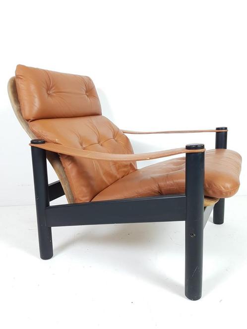 Danish suede leather armchair