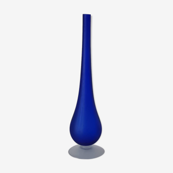 Vintage cobalt blue soliflore vase