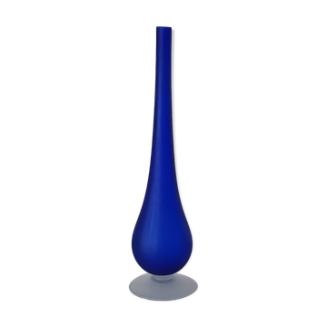 Vintage cobalt blue soliflore vase