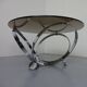 Space Age Glass Coffee Table by Knut Hesterberg for Ronald Schmitt, 1960s