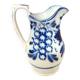 Carafe, antique jug, porcelain with stylised cobalt blue decorations, Art Deco.