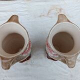 Pair of slipware vases