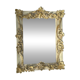 Miroir Bisauté de style XIX ème guirlandes de fleurs et feuilles