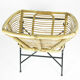 1960s Scandinavian modern rattan bucket armchair, Denmark