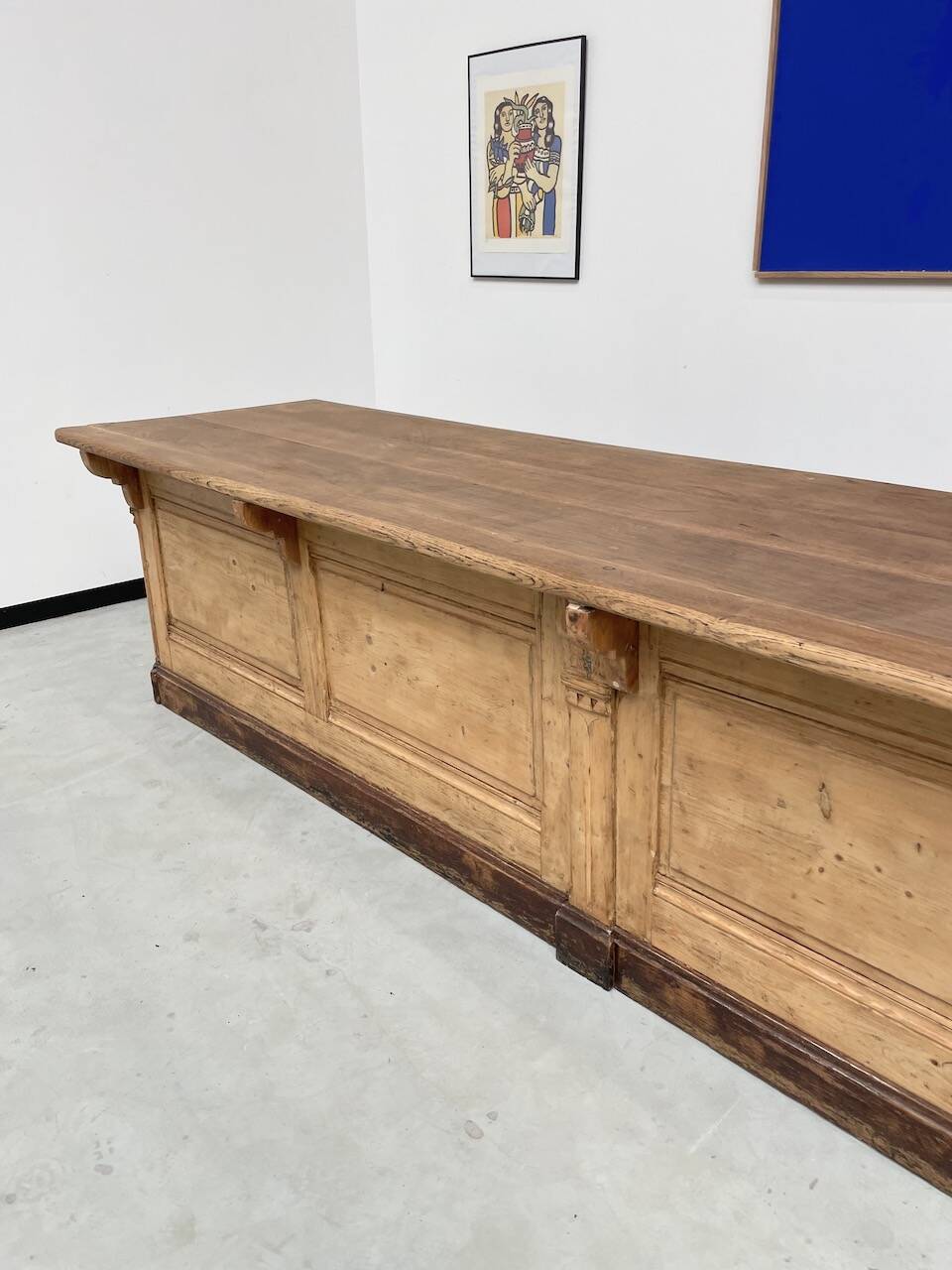 XXL oak and pine counter 350cm