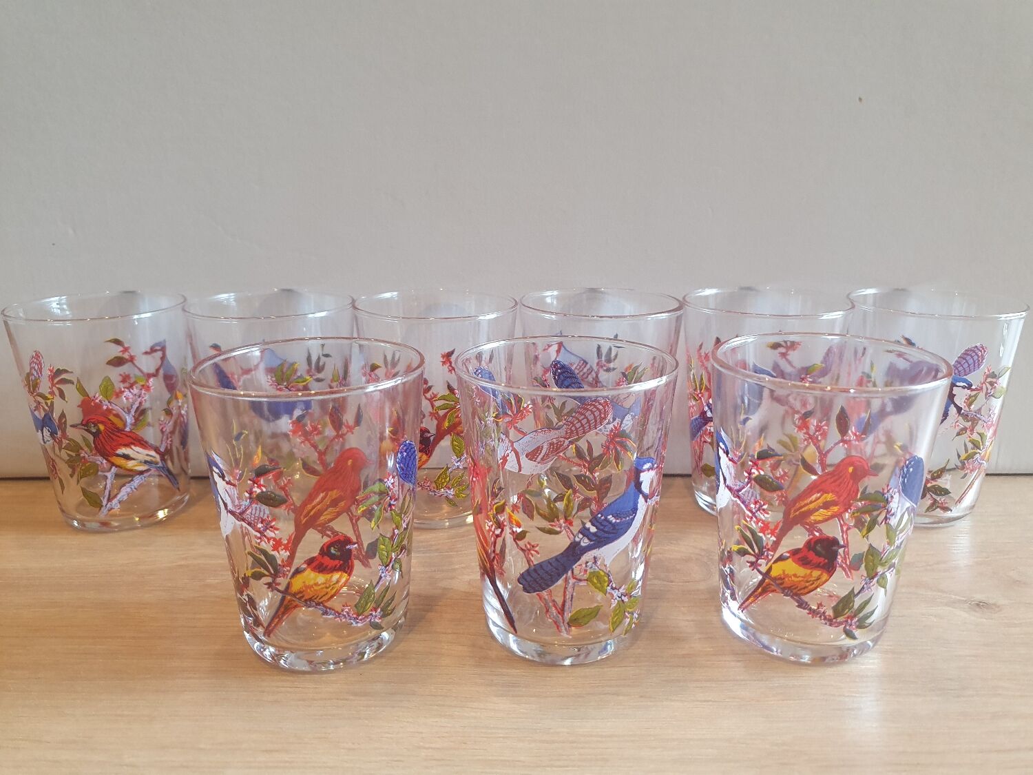 Vintage bird glasses