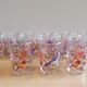 Verres oiseaux vintage