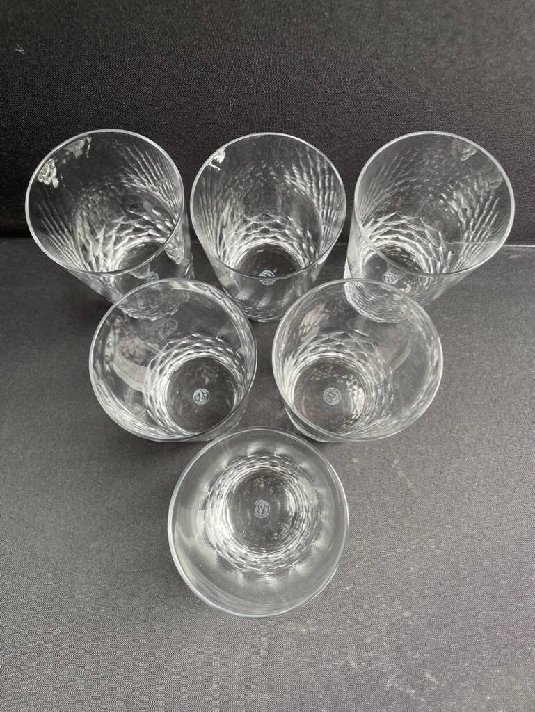 6 Baccarat tortoiseshell mugs
