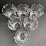 6 Baccarat tortoiseshell mugs
