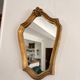 Golden Mirror Wood Rocaille Louis XV Rococo Golden Mirror Wood Shell