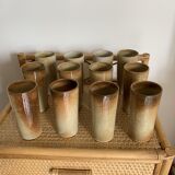 Vintage stoneware orangeade set by Michel Woop