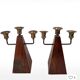 Candle holders pair