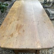 Table à manger en chêne massif du début du 19e siècle
