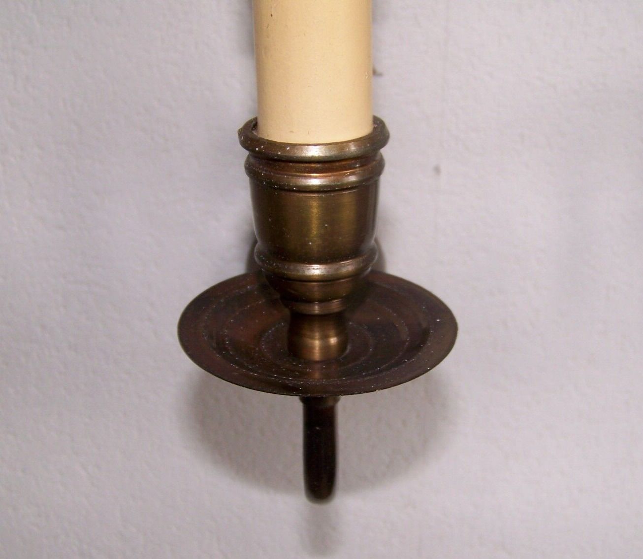 Pair of metal wall sconces