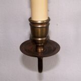 Pair of metal wall sconces