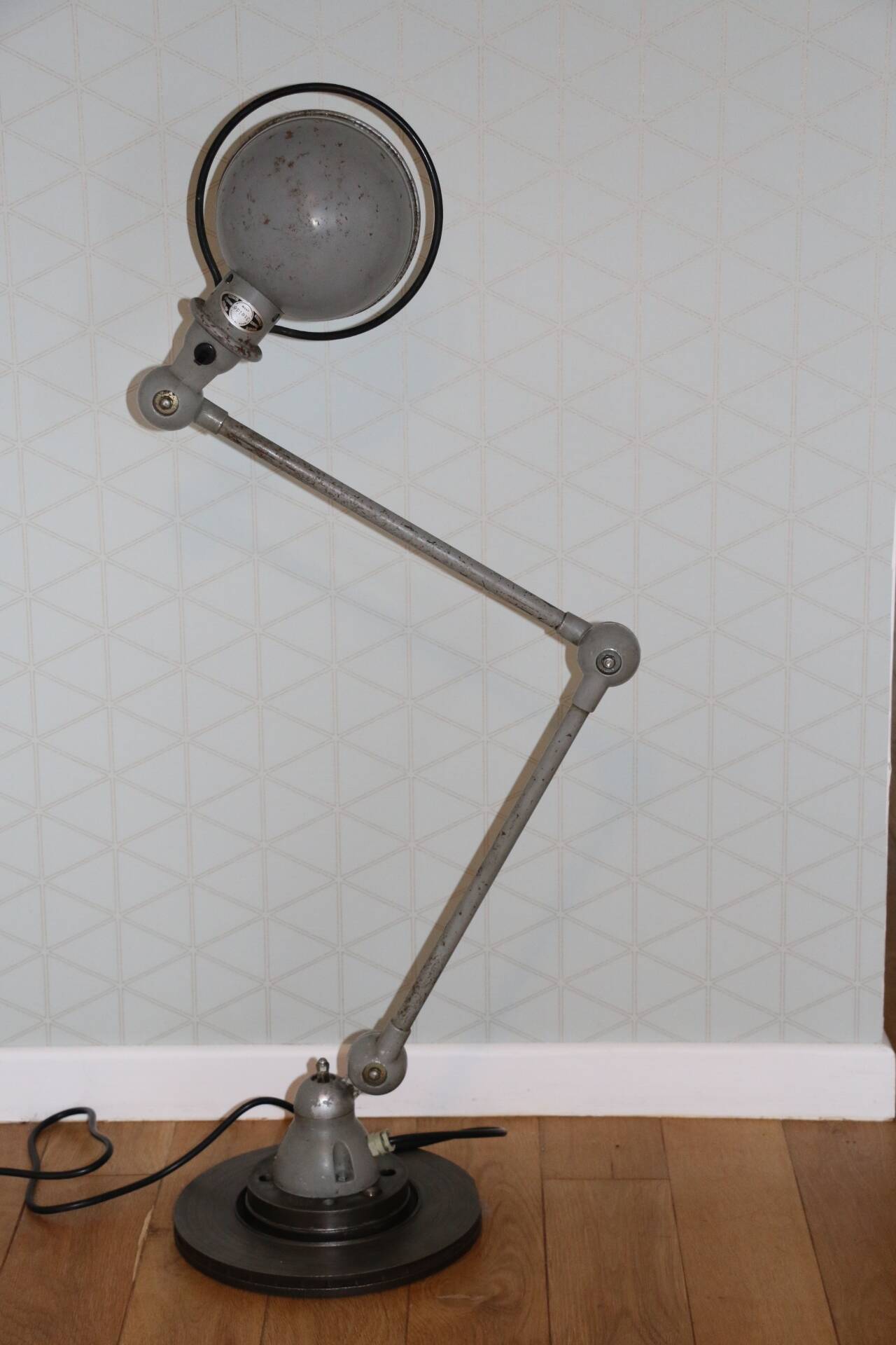 Jielde lamp 2 arms gray 1970