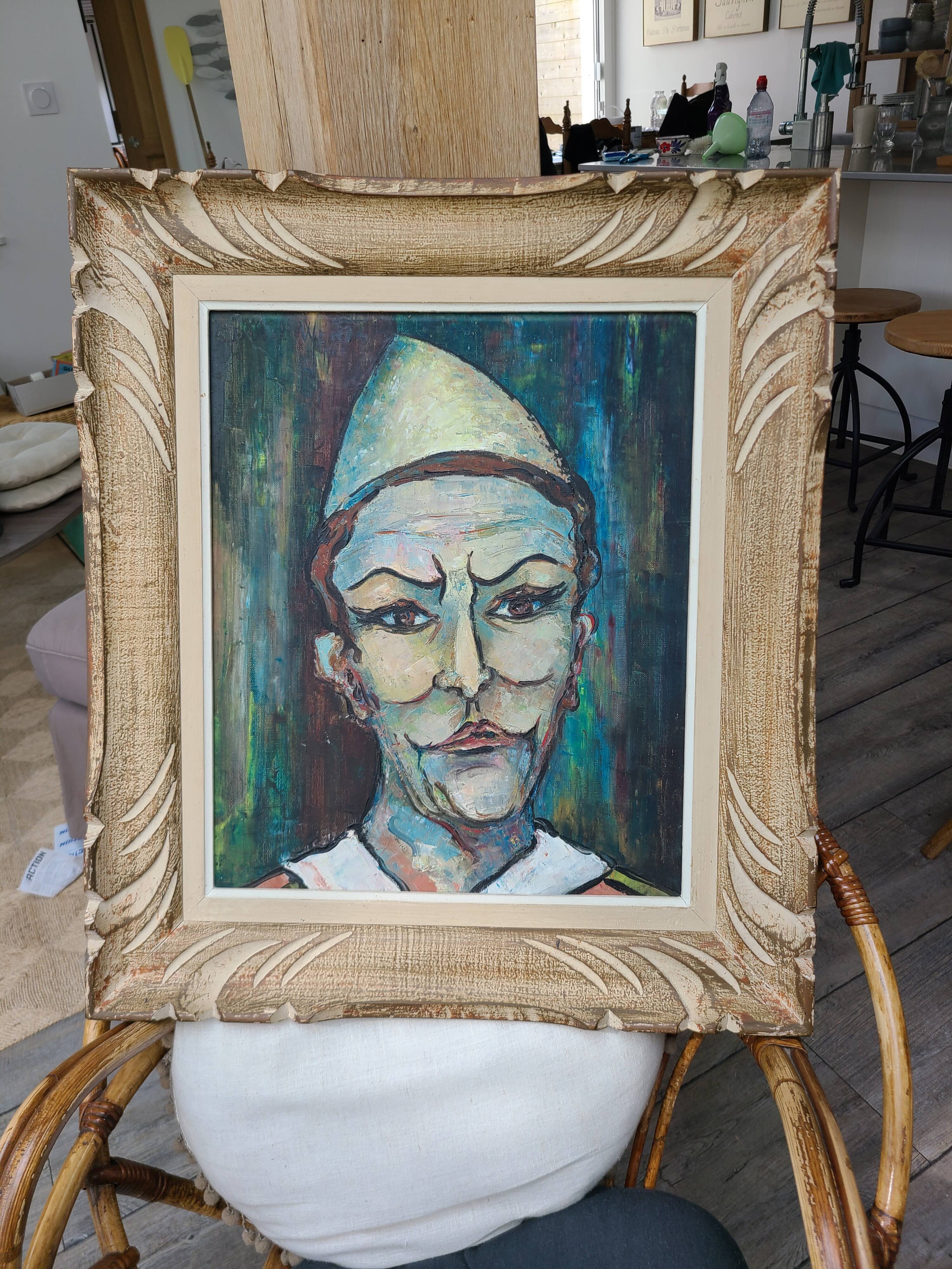 Duval Wenta clown painting 1963