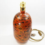 Japanese enamel ceramic table lamp, 1950
